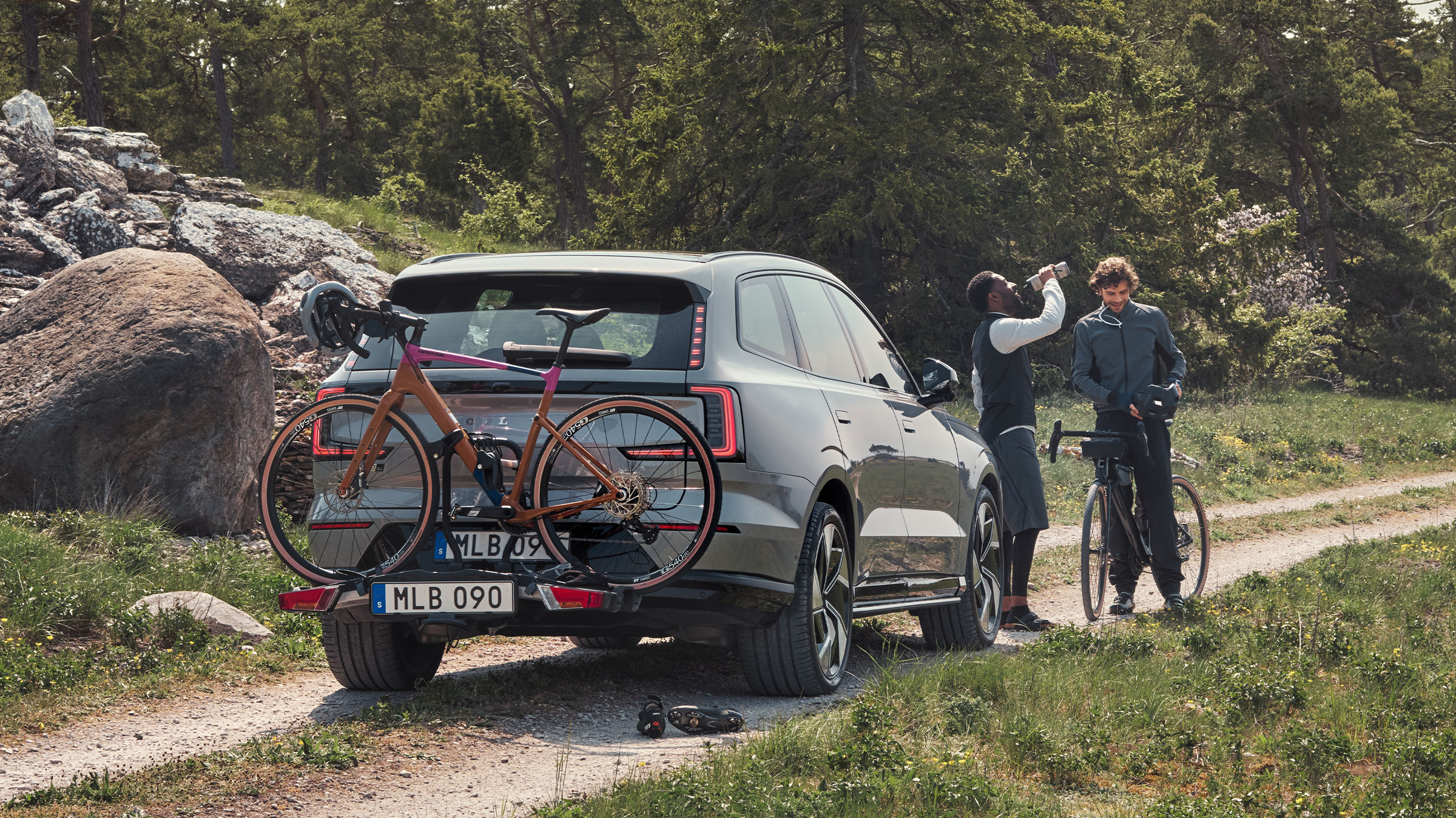 Volvo FIX4BIKE fietsendrager op de trekhaak